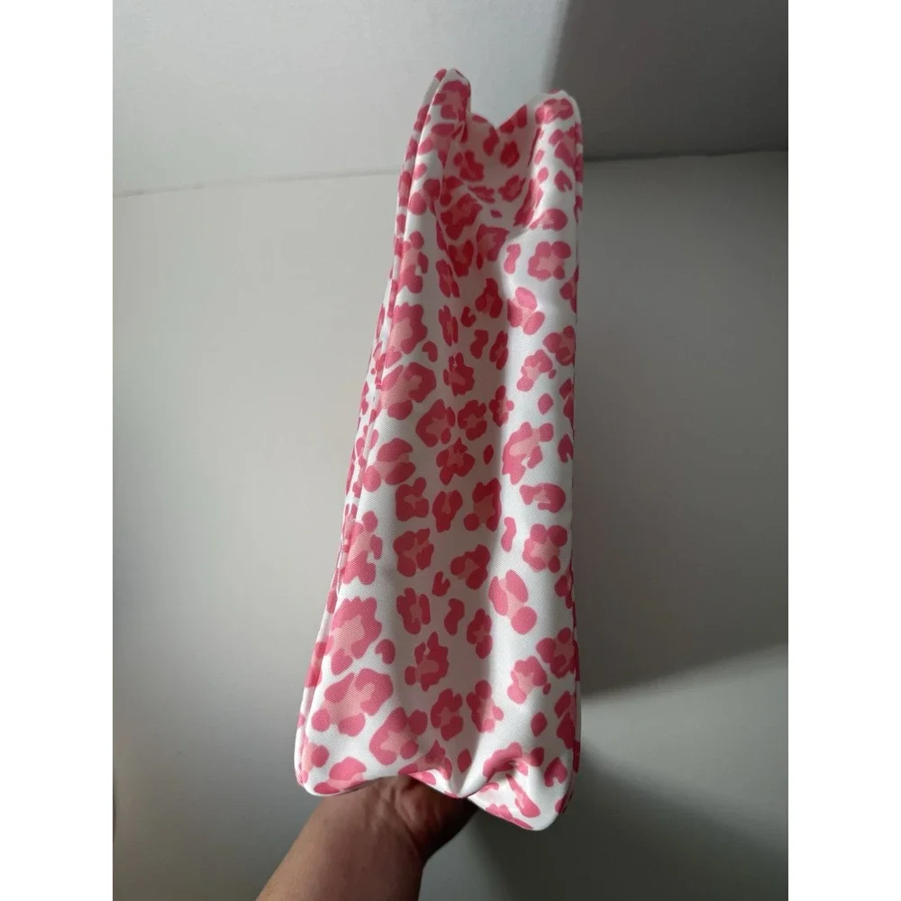 Pink Cheetah Leopard Print Glam Travel Makeup Cosmetic Bag NEW Boutique 11x8.5in